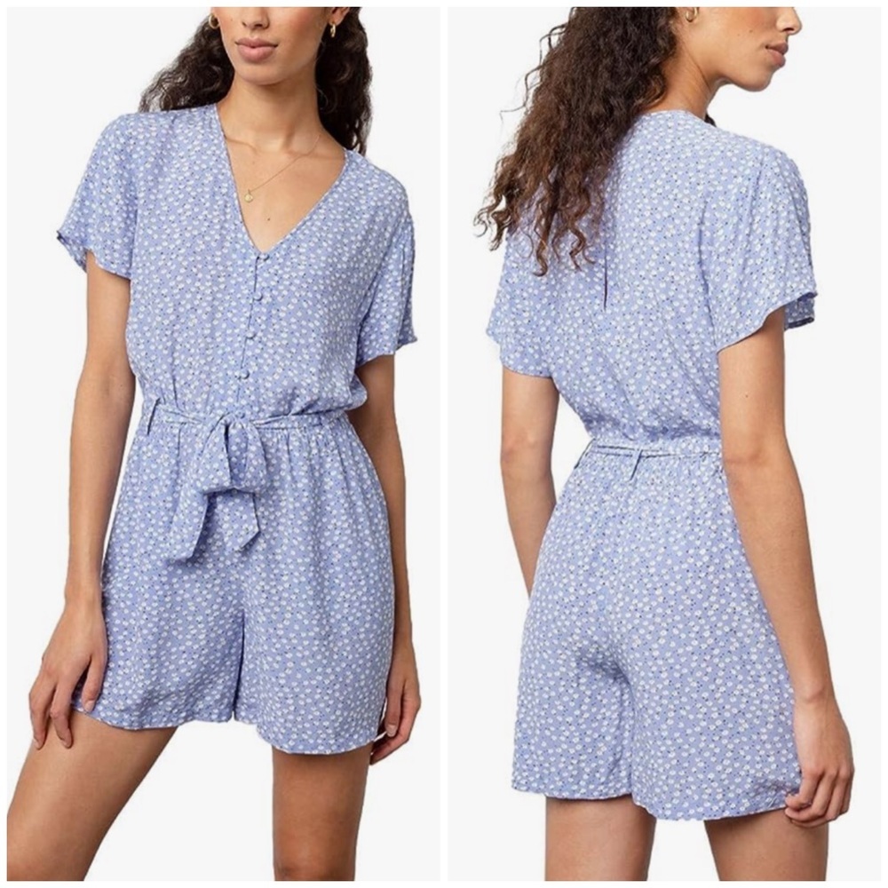 Rails Sofia Romper Medium NWT Daisy Blue - Picture 1 of 15